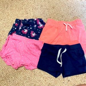 Set of 4 cotton kids shorts
